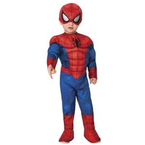 Robijnen Spiderman Baby Kostuum