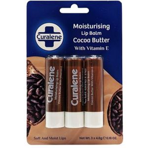 Curalene - Cacaoboter - Lippenbalsem - 3 Stuks
