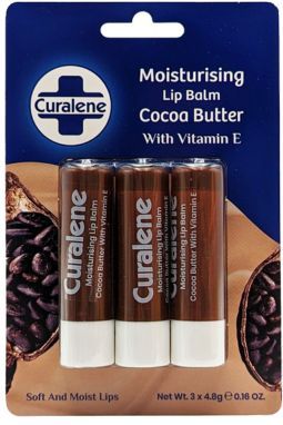 Curalene - Cacaoboter - Lippenbalsem - 3 Stuks