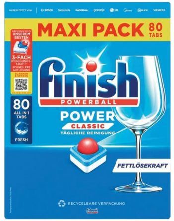 Finish - All-in-1 Powerball - Vaatwastabletten - 80 st.
