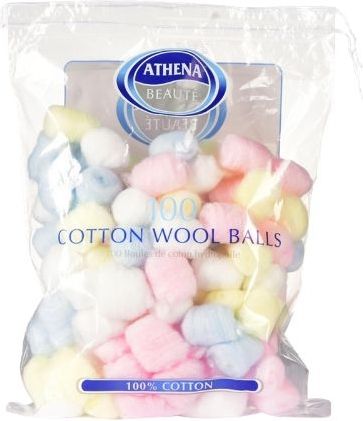 Athena Beauté - Wattenbolletjes - 100 stuks - 100% Katoen