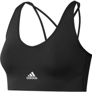 Adidas - Performance - Sportbeha - Zwart - 73% Gerecycled Polyester, 19% Gerecycled Nylon, 8% Elastaan