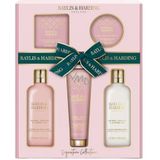 Bayliss & Harding - Signature-collectie - Huidverzorgingsset - Jojoba Vanille & Amandel - 5 stuks