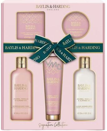 Bayliss & Harding - Signature-collectie - Huidverzorgingsset - Jojoba Vanille & Amandel - 5 stuks
