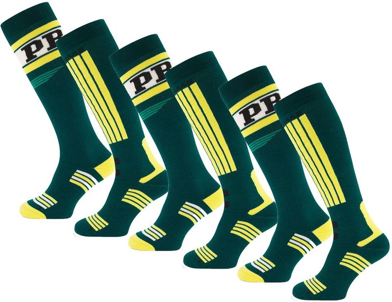 Poederbaas - Skisokken - Swedish Green - 6 paar skikousen