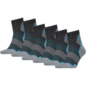 HEAD Wandelsokken Hiking Quarter sokken 6-pack Unisex Grey/blue
