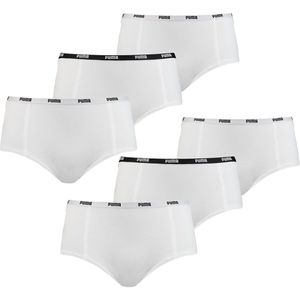 Puma Mini Short Dames Wit 6-Pack