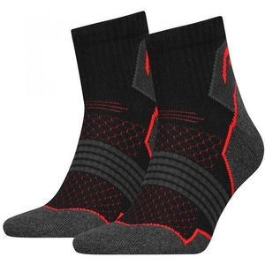 HEAD Wandelsokken Hiking Quarter 2-pack Unisex Black/red