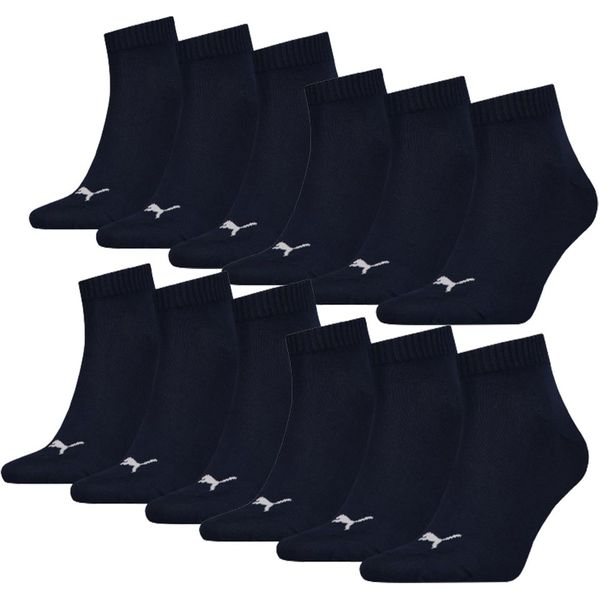 PUMA Volwassen Quarter Plain Socks 3 Pack in het Blauw Dames Kleding voor voor Beenmode voor Sokken 
