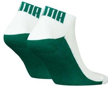 Puma Sneakersokken Heren Back Logo 2-pack Retro Groen