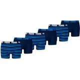 Puma Boxershorts Everyday Heritage Stripe 6-pack True Blue Combo