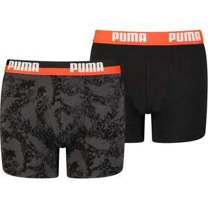 Puma Boys Camo AOP Boxer Red Combo 2-Pack