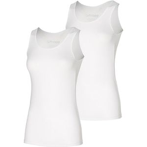 Apollo Singlet Dames Bamboo Wit 2-pack
