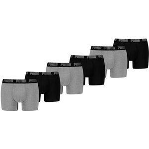 Puma Boxershorts Everyday Basic 6-pack Grey Melange / Black