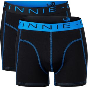 Vinnie-G Boxershorts 2-pack Black/Blue Stitches