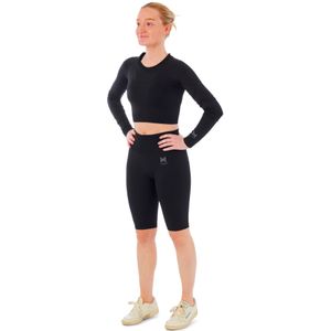 Xtreme Sportswear - Dames Sportset - Zwart - Korte Sportlegging + Sport Croptop