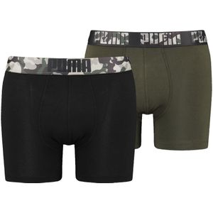 Puma Boxershorts Print 2-pack Black / Forest Night