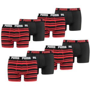 Puma Boxershorts 8-pack Stripe Red