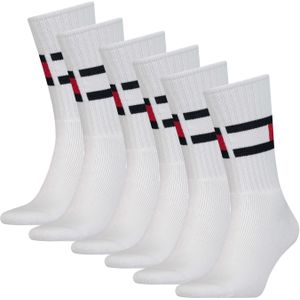 Tommy Hilfiger Sokken Flag 6-pack Wit