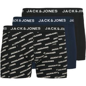 Jack &amp; Jones Boxershorts JACBRIAN Trunks 3-pack Navy Blazer / Black