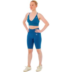 Xtreme Sportswear - Dames Sportset - Blauw - Korte Sportlegging en Sport BH