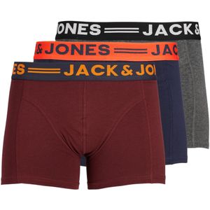 Jack & Jones Boxershorts JACLICHFIELD Trunks 3-pack Burgundy