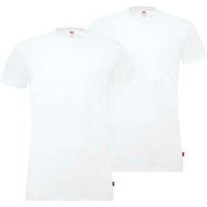 Levi's t-shirt heren Solid Crew White 2-Pack