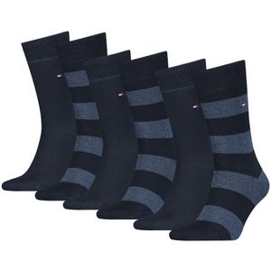 Tommy Hilfiger Sokken Heren Rugby 6-pack Dark Navy