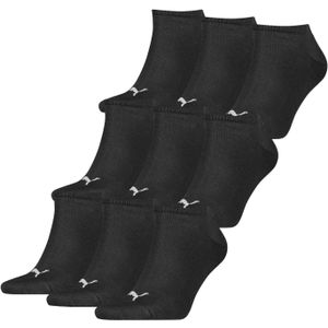 Puma sokken Sneaker Zwart 9-pack