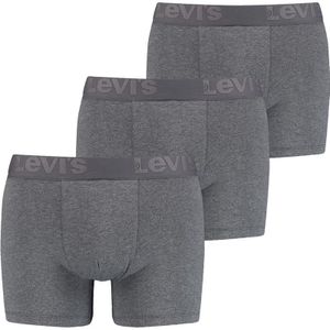 Levi's Boxershorts Premium Brief Heren Grey Melange 3-Pack