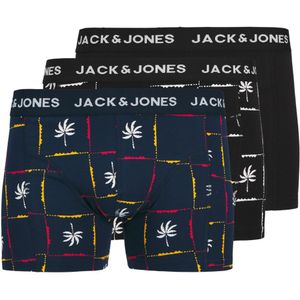 Jack & Jones Boxershorts JACPALM Trunks 3-pack Black / Navy Blazer