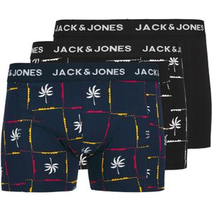Jack &amp; Jones Boxershorts JACPALM Trunks 3-pack Black / Navy Blazer