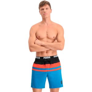 Puma Zwembroek Heritage Stripe Mid Blue Combo