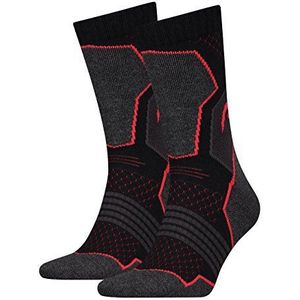 HEAD Sokken Hiking Crew 2-pack Unisex Black/red