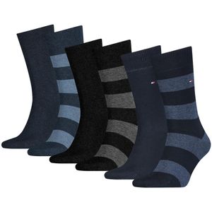 Tommy Hilfiger - Sokken Rugby - Zwart/Dark Navy/Jeans - 6 Paar