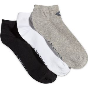 Converse 3-Pack Low-Cut Socks voor Heren in Grey/White/Black