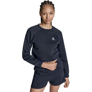 Converse - STAR CHEVRON CROPPED CREW - Sweatshirt - Zwart