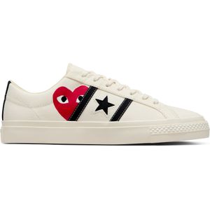 Converse Converse x PLAY Comme des Garçons One Star Academy Pro in Milk/Black/Red, Maat EU 42.5