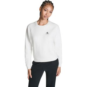 Converse Star Chevron Cropped Crew Neck voor Vrouwen in White