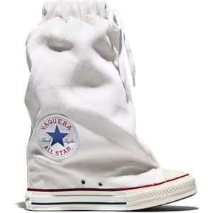 Converse Converse x Vaquera Chuck Taylor All Star XHi Slouch Wedge voor Vrouwen in White/Black/Egret, Maat EU 41.5