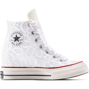 Converse Chuck 70 Wedge Platform Romantic Lace voor Vrouwen in White Lace, Maat EU 41.5