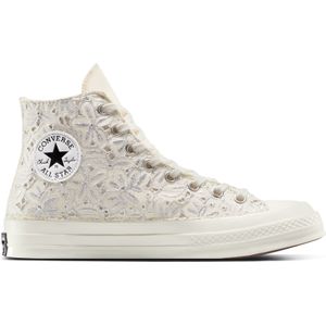 Converse Chuck 70 Romantic Lace in Silver Flowers, Maat EU 44