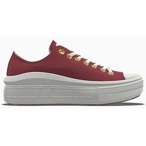 Converse Custom Chuck Taylor All Star Move Platform By You voor Vrouwen in Park Red