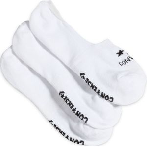 Converse 3-Pack Star Chevron Ultra-Low Socks voor Vrouwen in White