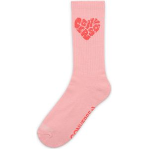 Converse Converse Heart Logo Crew Socks in Doughnut Glaze