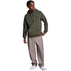 Converse Embroidered Star Chevron Standard-Fit Fleece Hoodie voor Heren in Utility Green