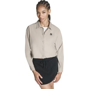 Converse Cropped Parachute Shirt voor Vrouwen in Papyrus