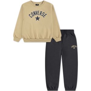 Converse Heritage Wordmark Crewneck & Joggers Set in Dark Matter