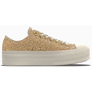 Converse Custom Chuck Taylor All Star Lift Platform Glitter By You in Electrum