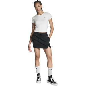 Converse Star Chevron Slim Cropped T-Shirt voor Vrouwen in White